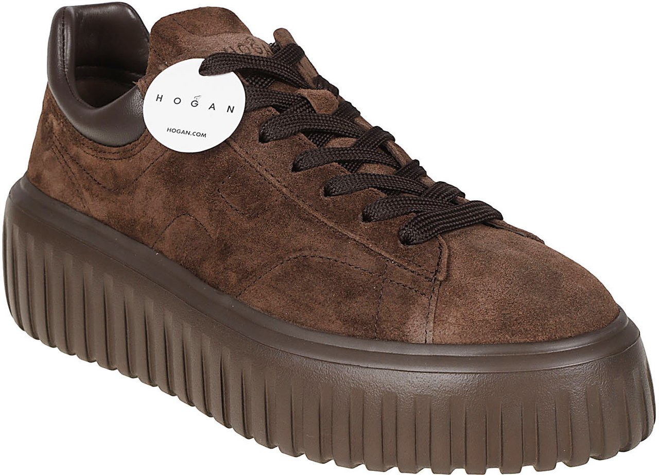 HOGAN H-stripes Sneakers Brown Bruin