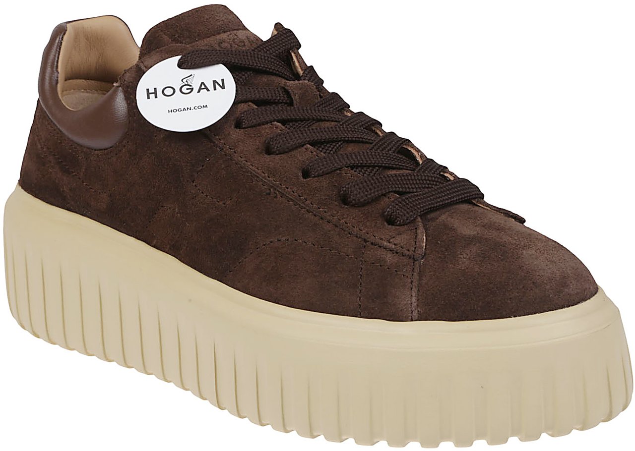 HOGAN H-stripes Sneakers Brown Bruin