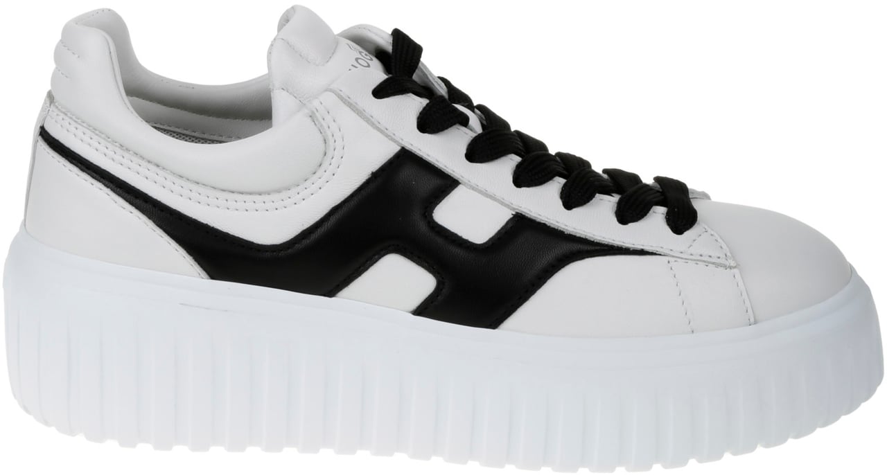 HOGAN Flat Shoes F Bianco Nero Wit