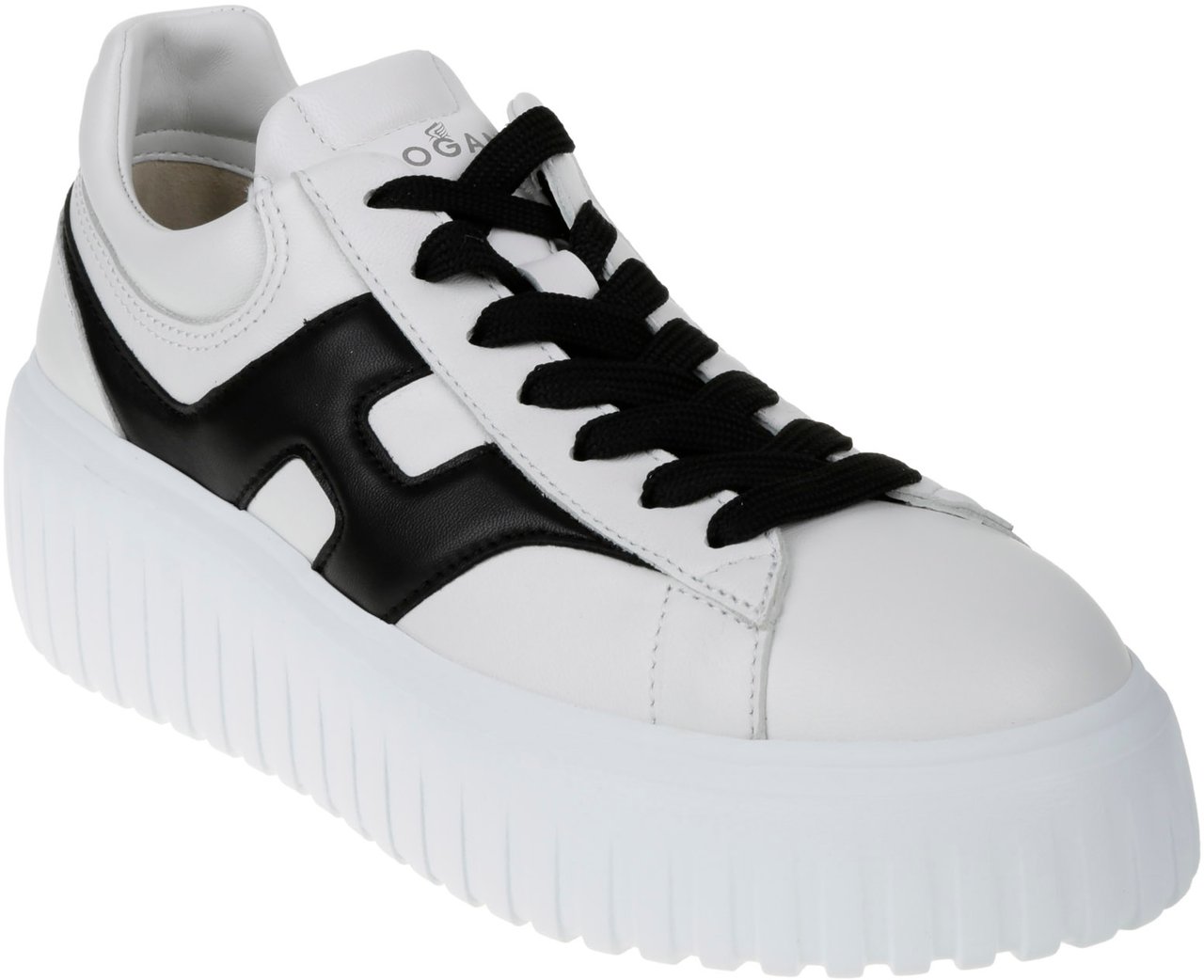 HOGAN Flat Shoes F Bianco Nero Wit