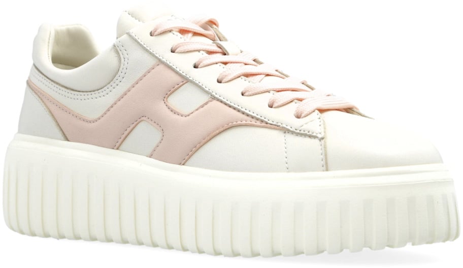 HOGAN H-stripes Logo Sneakers Wit