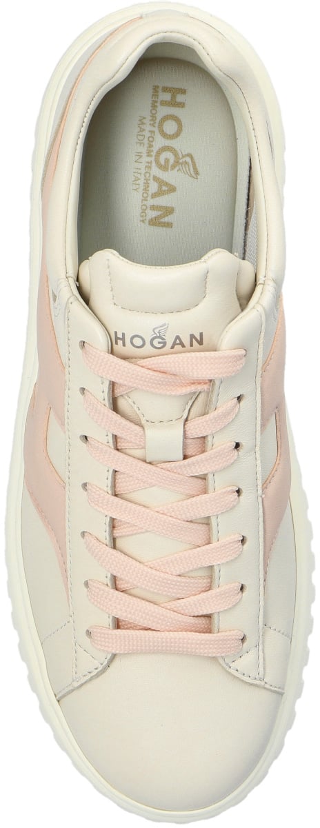 HOGAN H-stripes Logo Sneakers Wit
