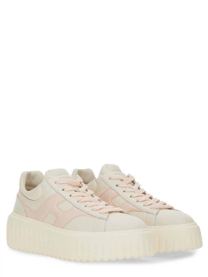 HOGAN H-Stripes Logo Sneakers Neutraal