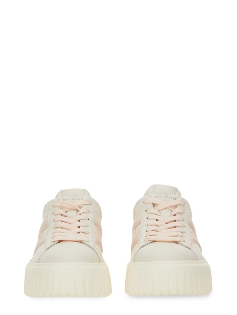 HOGAN H-Stripes Logo Sneakers Neutraal