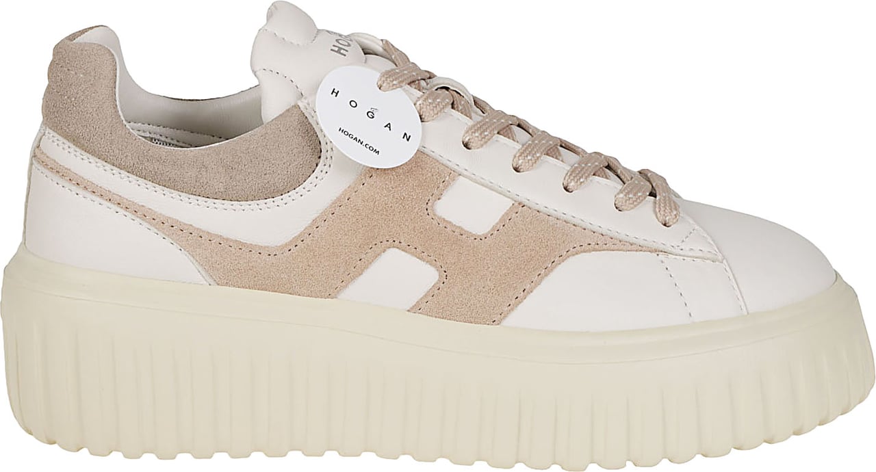 HOGAN H-stripes Sneakers Nude Beige