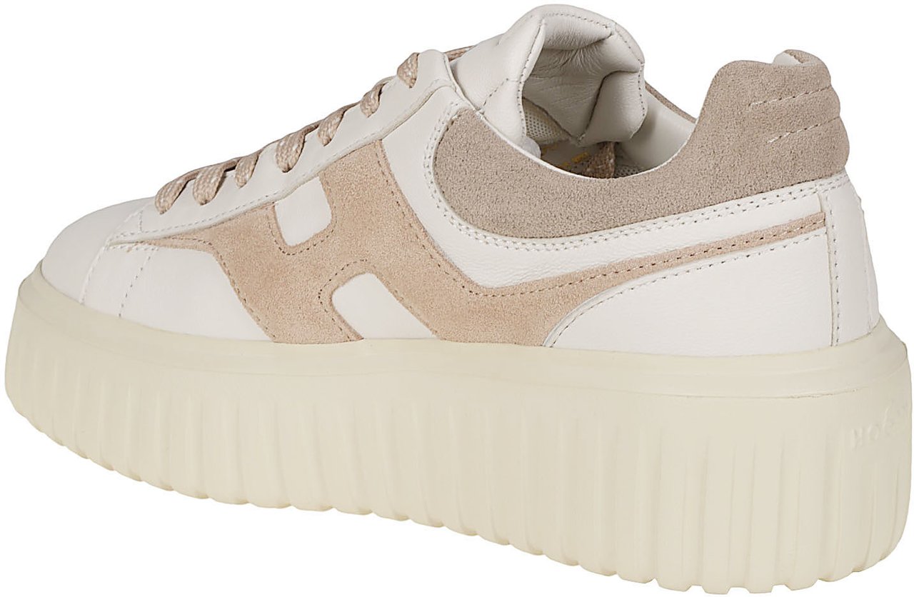 HOGAN H-stripes Sneakers Nude Beige