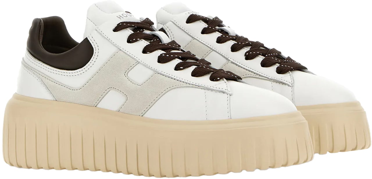 HOGAN Flat Shoes Bianco Grigio Wit