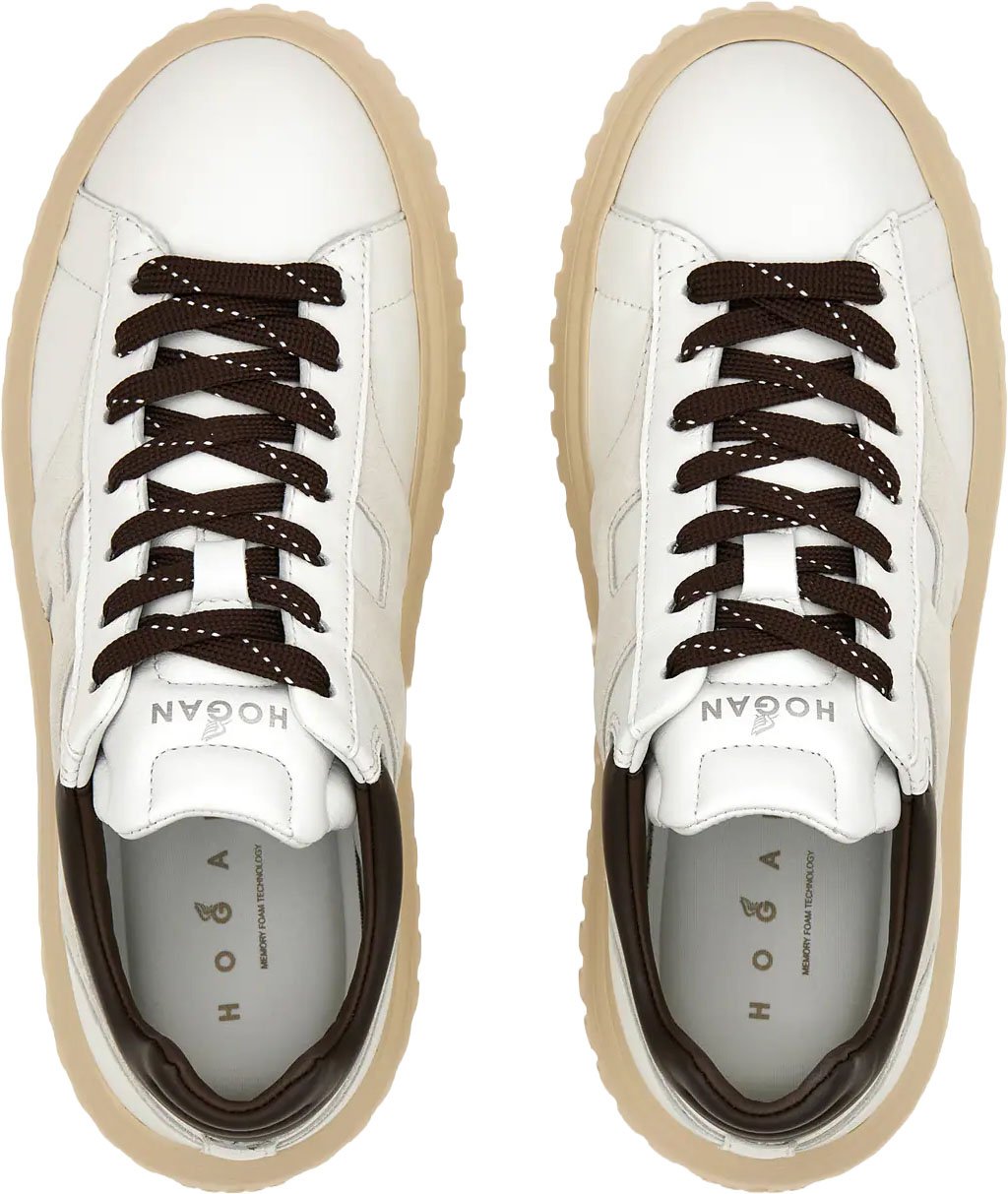 HOGAN Flat Shoes Bianco Grigio Wit