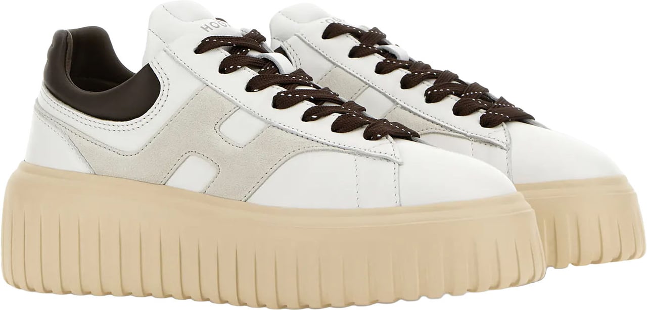 HOGAN Flat Shoes Bianco Grigio Wit