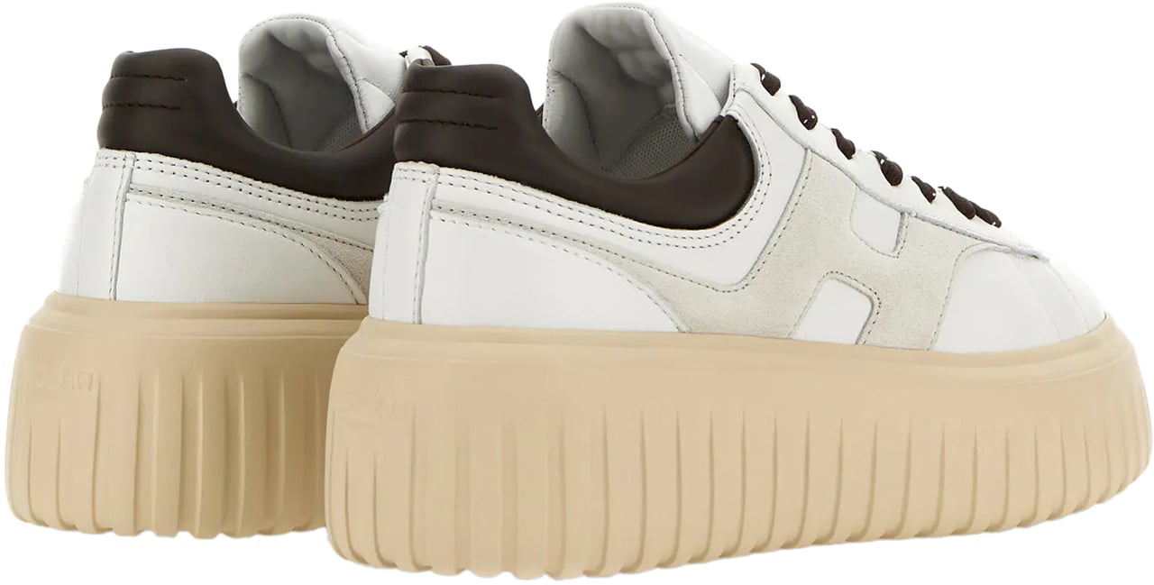 HOGAN Flat Shoes Bianco Grigio Wit