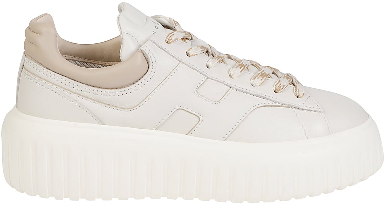 HOGAN H-stripes Sneakers Nude Beige