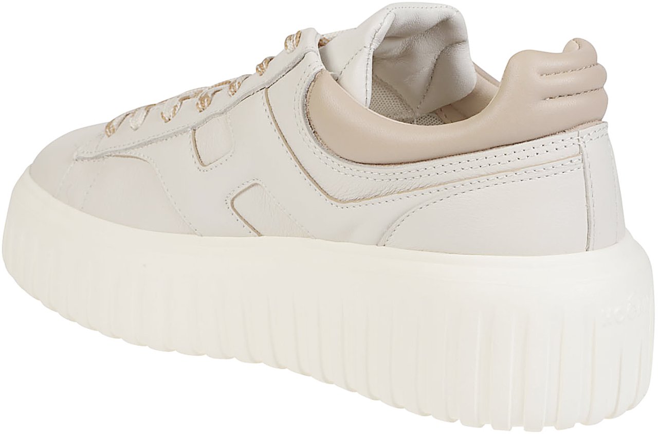 HOGAN H-stripes Sneakers Nude Beige