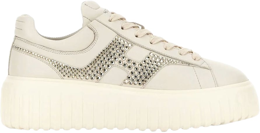 HOGAN Flat Shoes Yogurt Bianco Marmo Wit