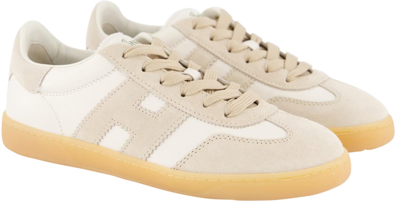 HOGAN Dames Cool Sneaker Wit/Beige Wit