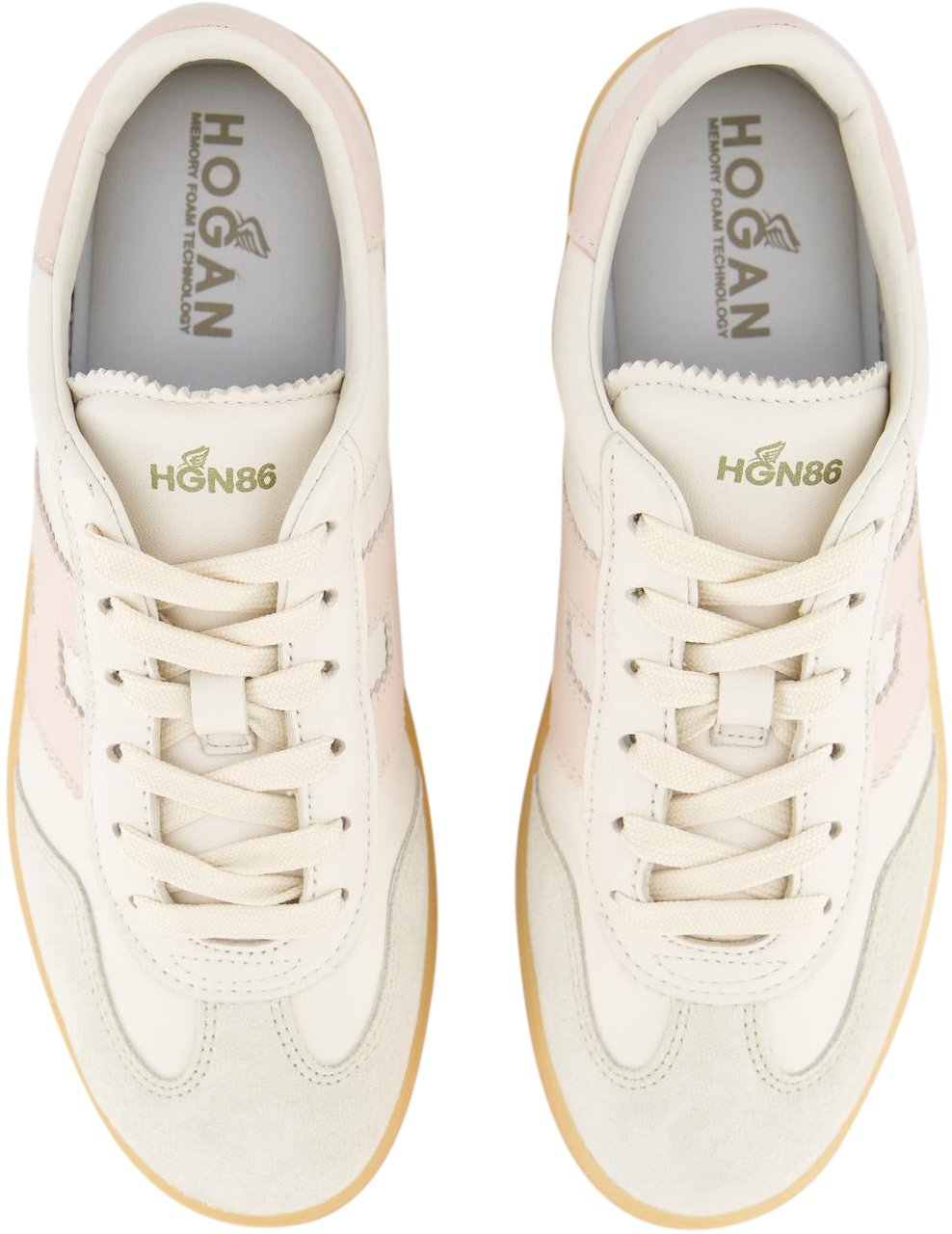 HOGAN Dames Cool Sneaker Wit/Roze Wit