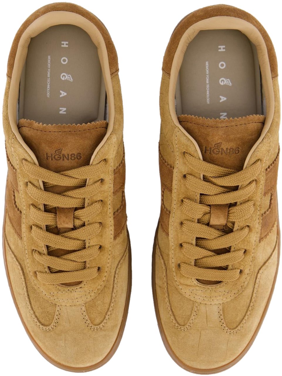 HOGAN Dames Cool Sneaker Cognac Bruin