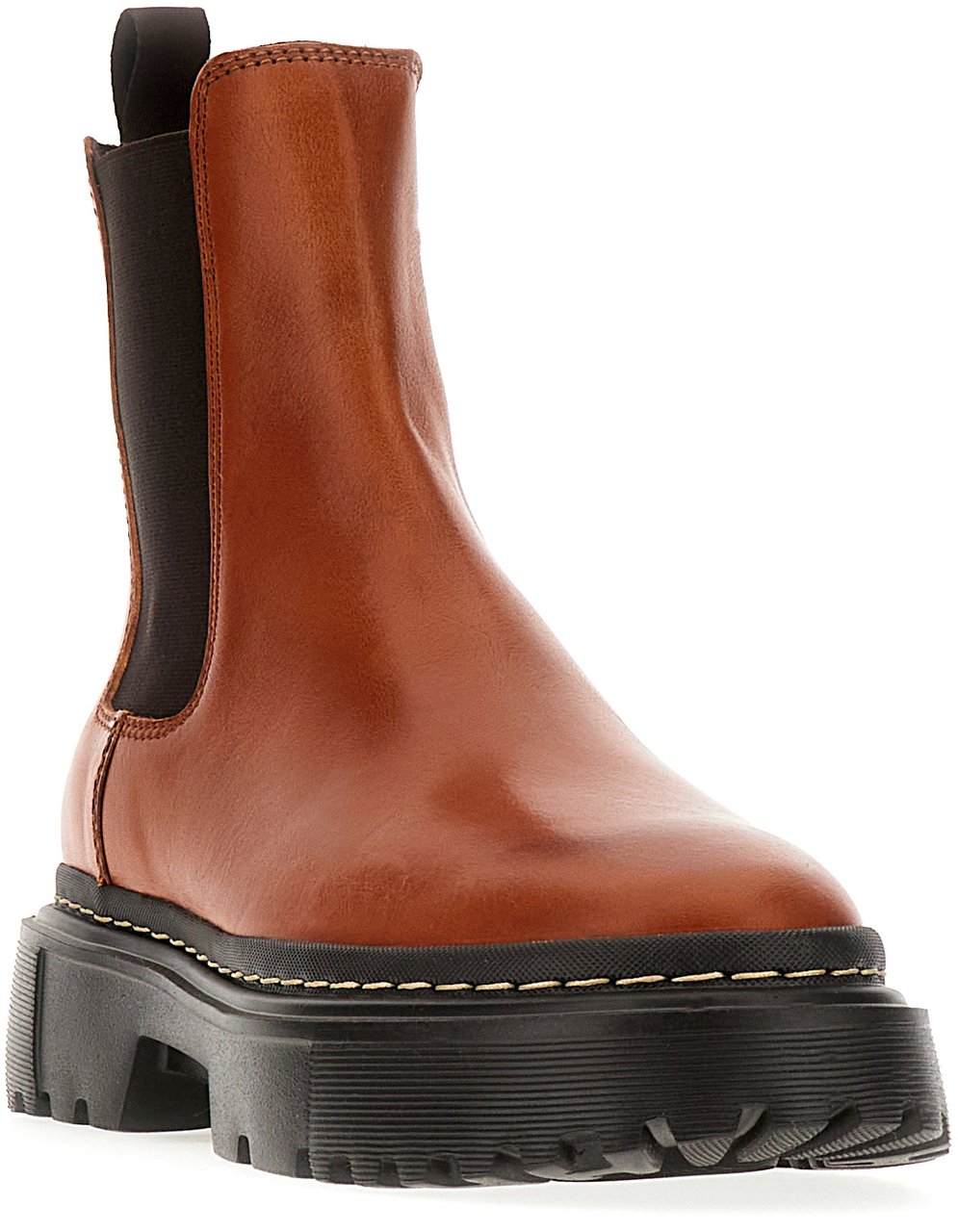 HOGAN HOGAN Cognac leather H648 ankle boots Bruin