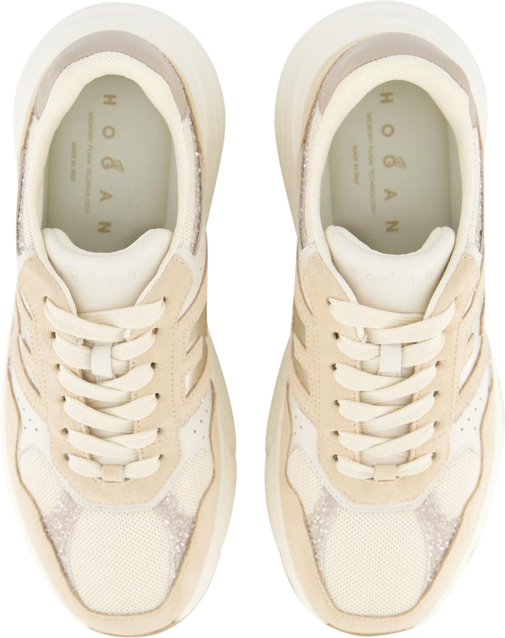 HOGAN Dames H669 Sneaker Beige Beige
