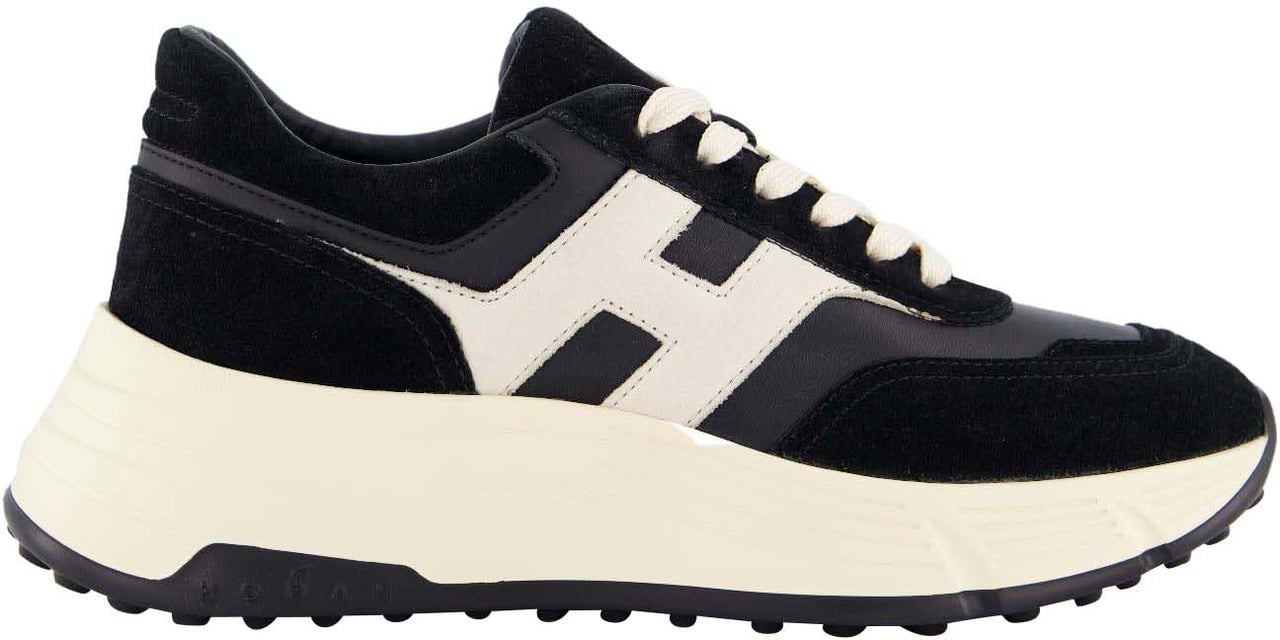 HOGAN Dames H669 Sneaker Zwart/Wit Zwart
