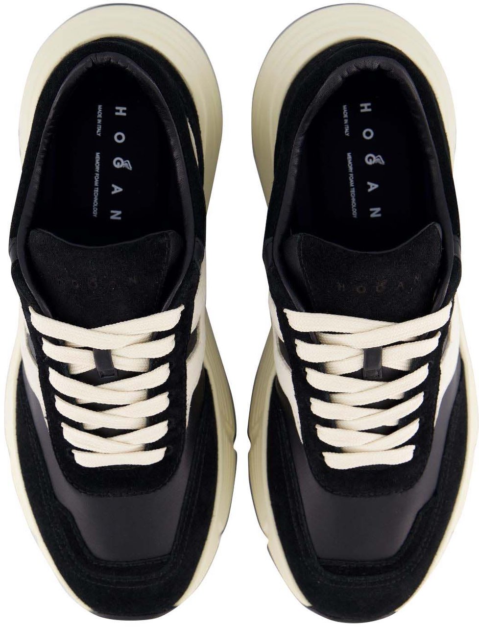 HOGAN Dames H669 Sneaker Zwart/Wit Zwart