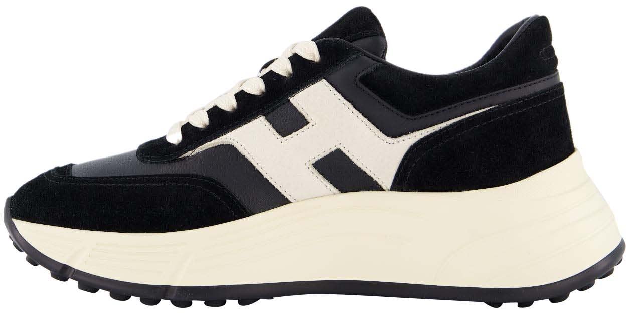 HOGAN Dames H669 Sneaker Zwart/Wit Zwart
