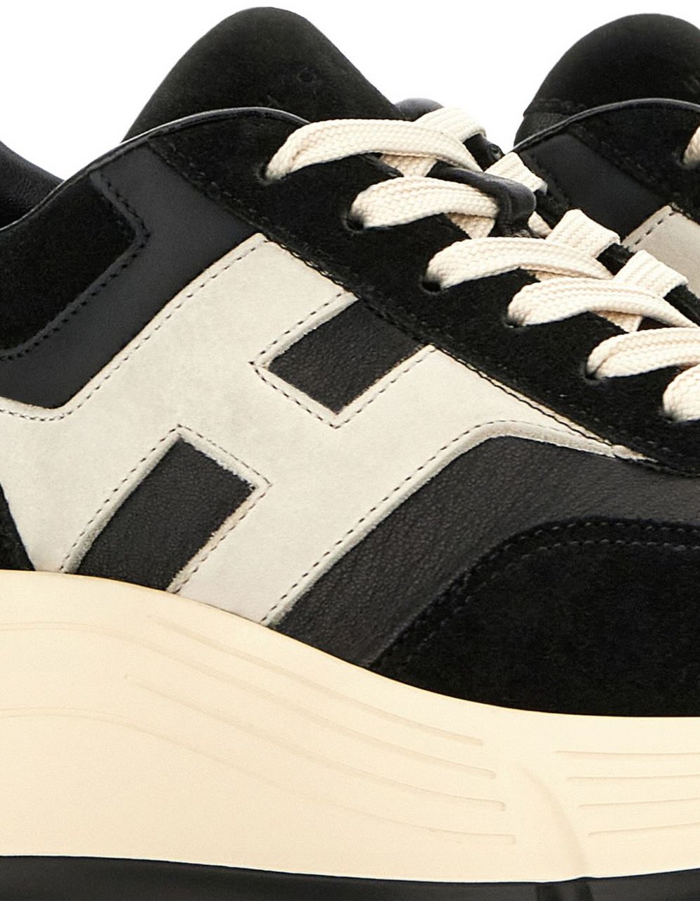 HOGAN Dames H669 Sneaker Zwart/Wit Zwart