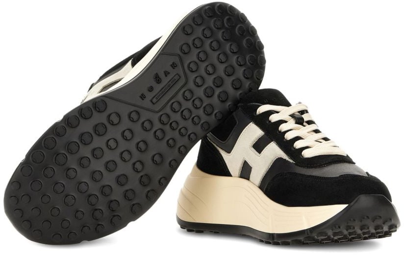 HOGAN Dames H669 Sneaker Zwart/Wit Zwart