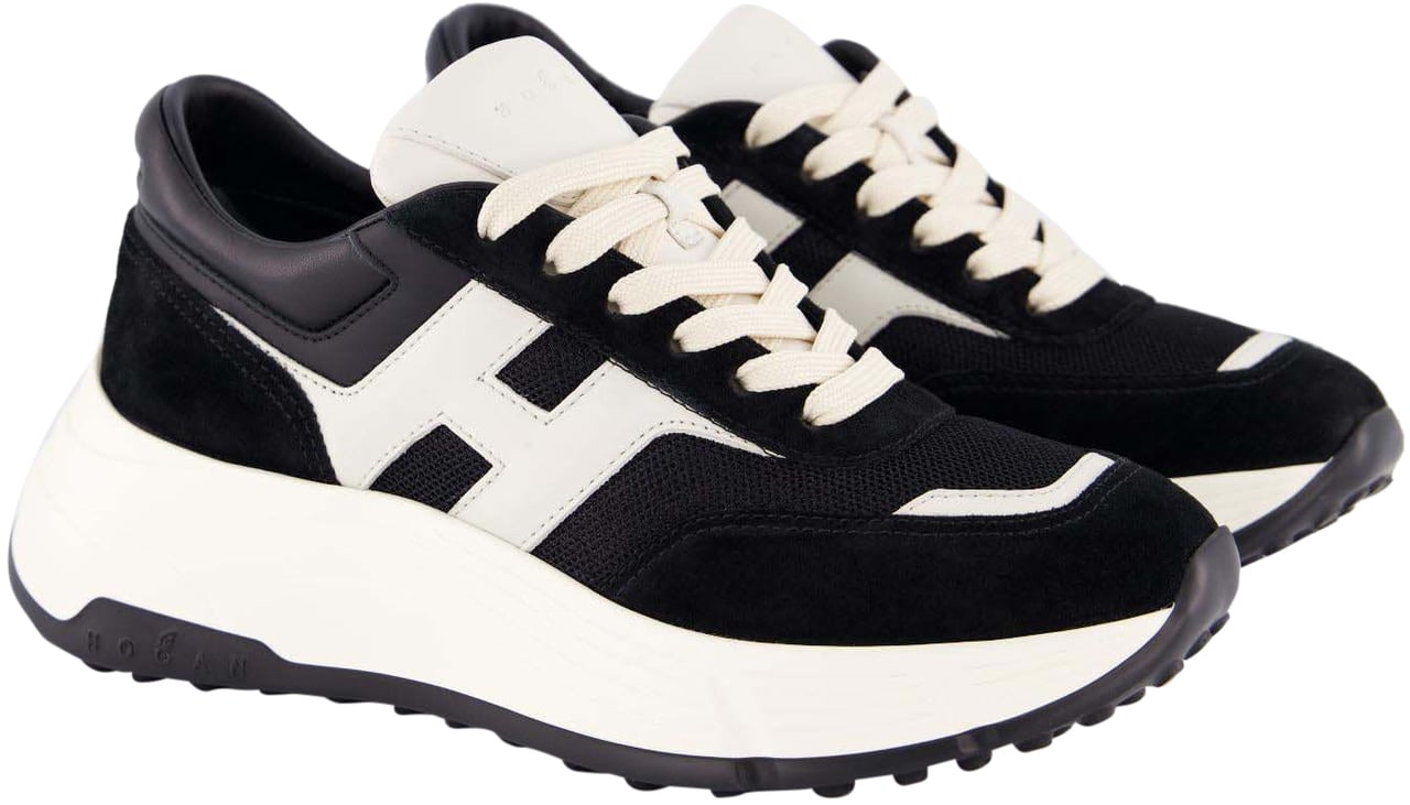 HOGAN Dames H669 Sneaker Zwart/Wit Zwart
