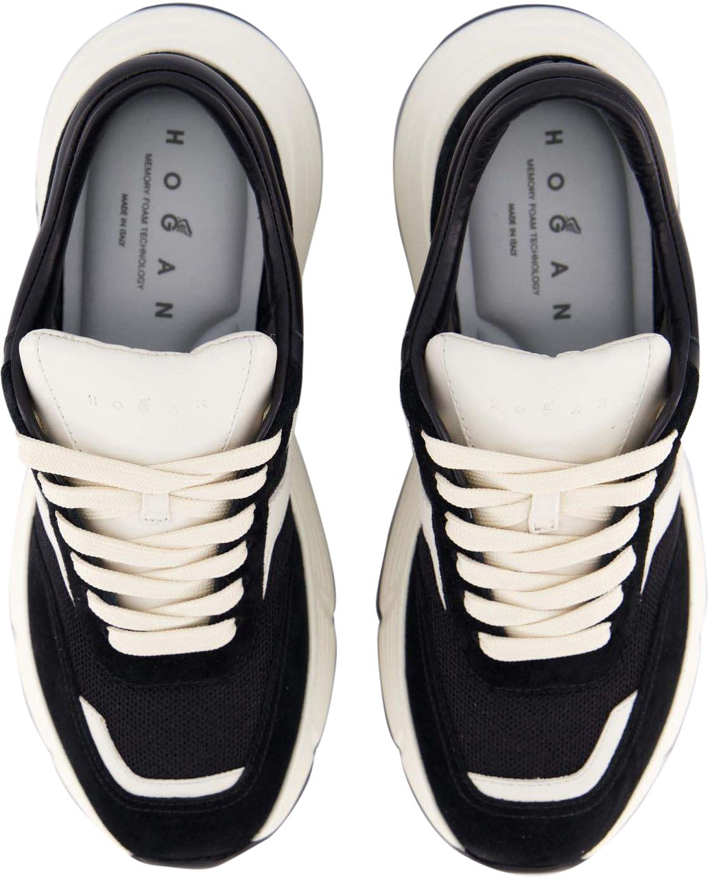 HOGAN Dames H669 Sneaker Zwart/Wit Zwart