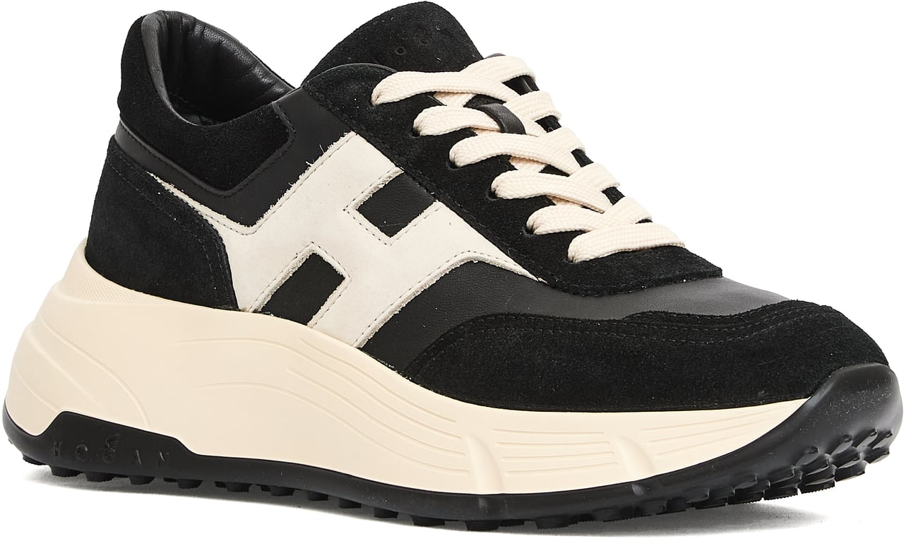 HOGAN Running H669 Hi Fi  Camoscio Nero Zwart