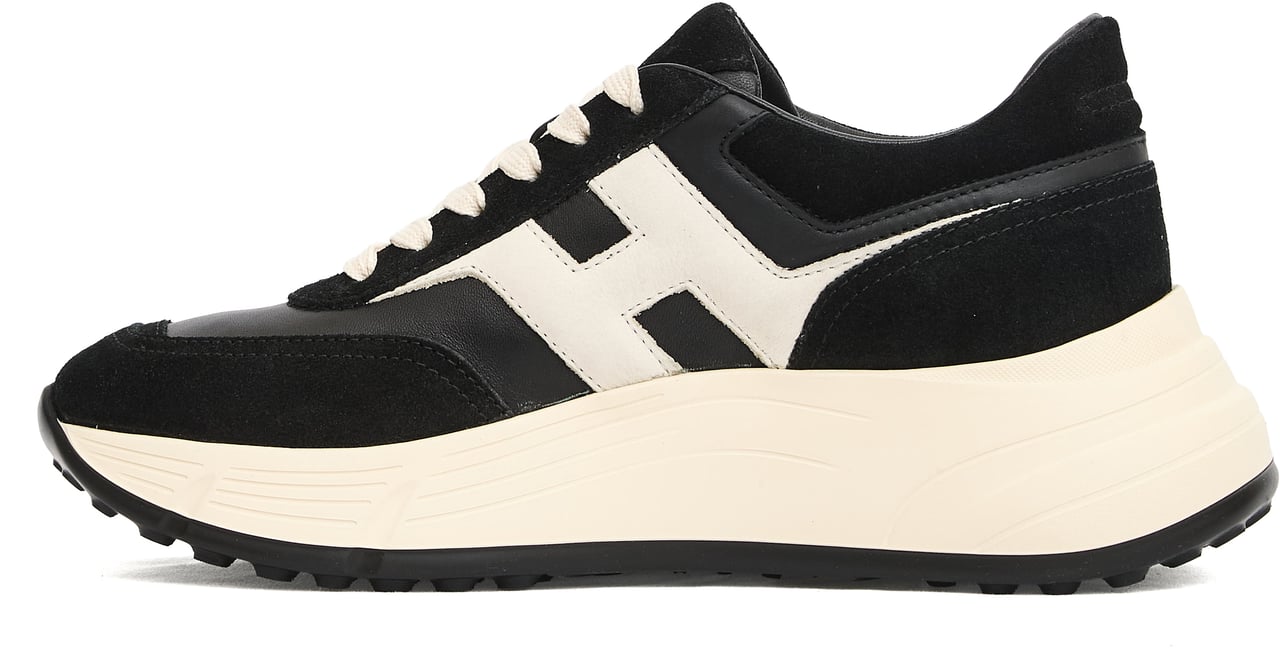 HOGAN Running H669 Hi Fi  Camoscio Nero Zwart