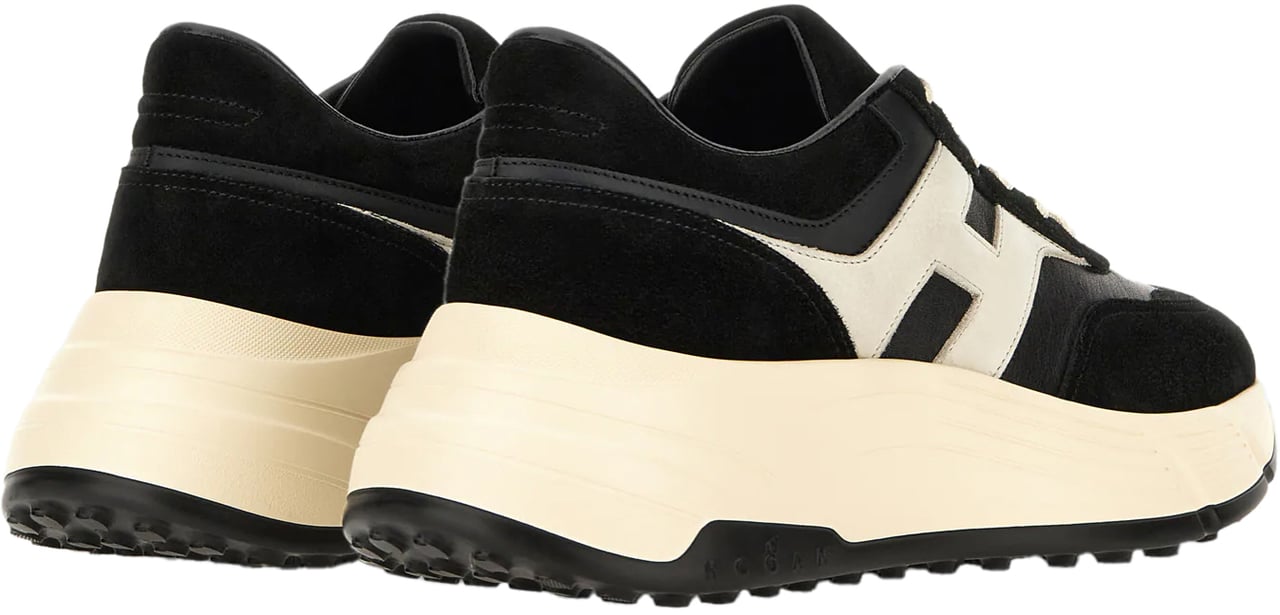 HOGAN Flat Shoes Nero Ghiaggio Zwart