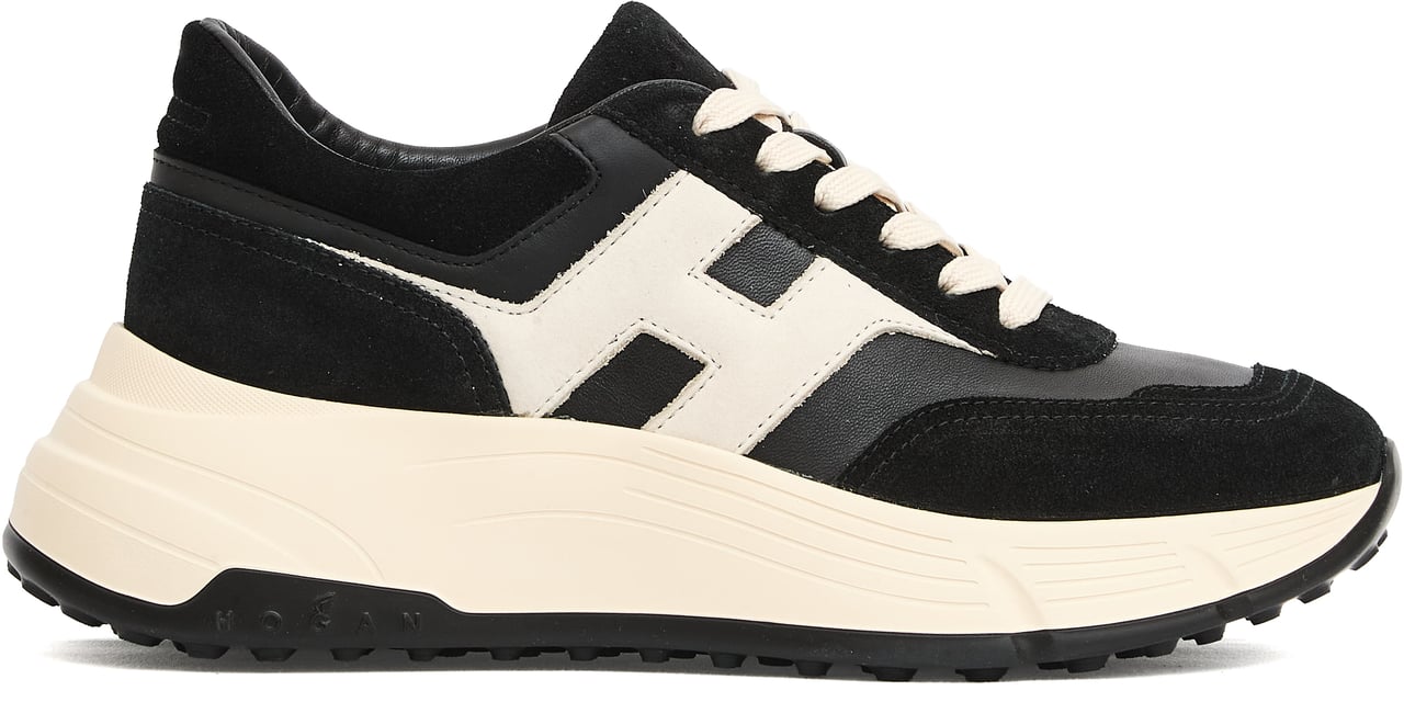 HOGAN Running H669 Hi Fi  Camoscio Nero Zwart