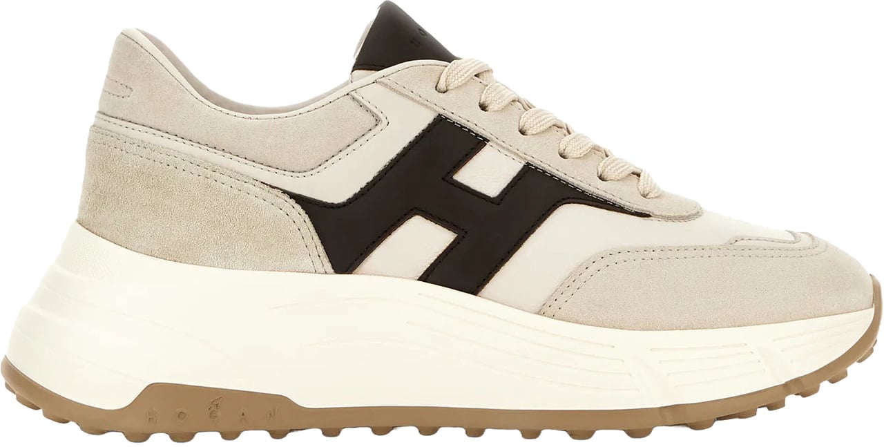 HOGAN Flat Shoes Beigemarrone Bruin