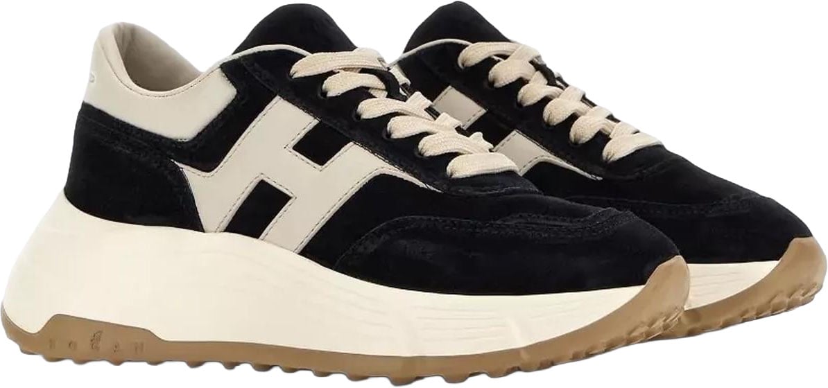 Hogan Dames H669 Allacciato H sneakers Zwart