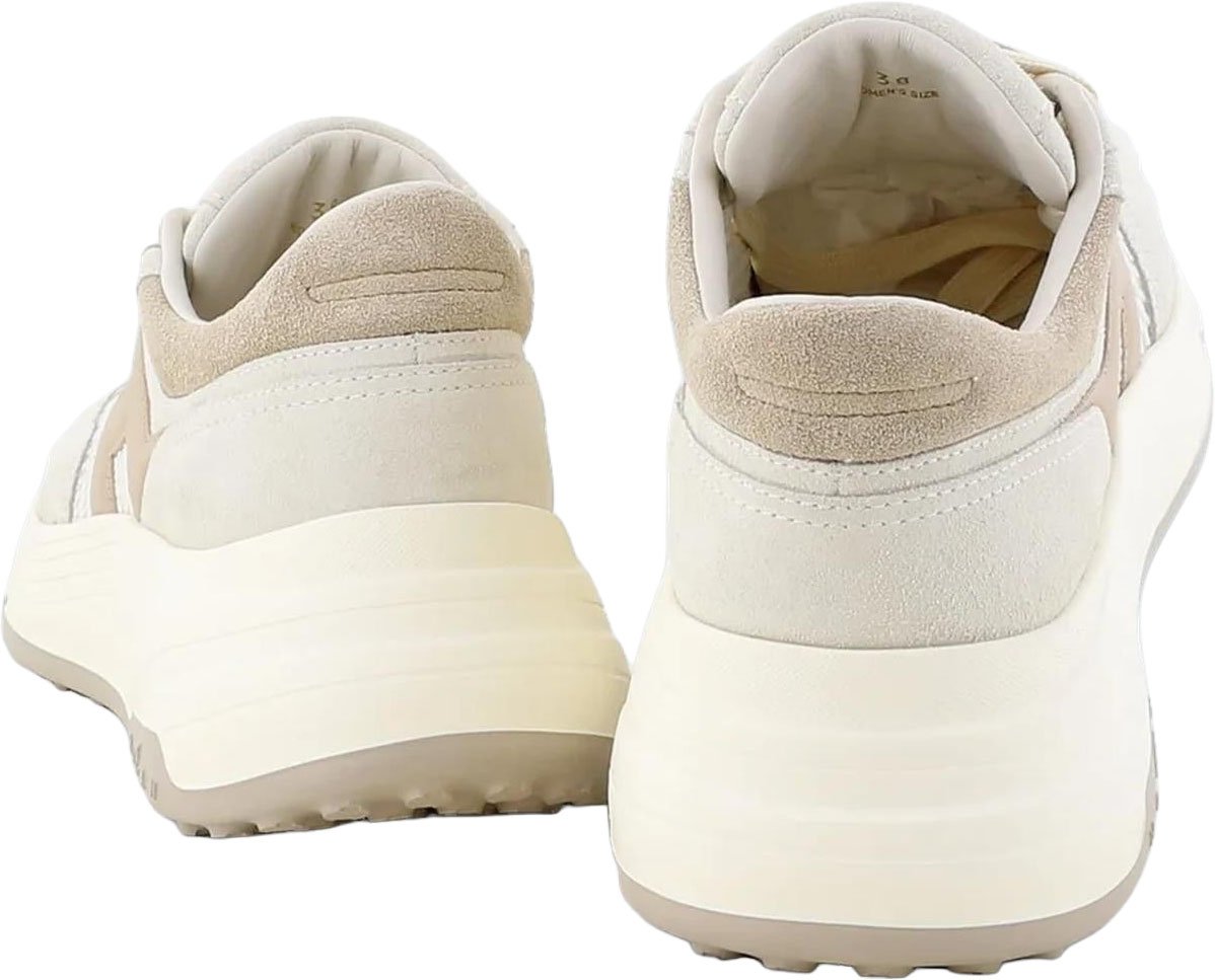 Hogan Dames H669 Allacciato H Tessuto sneakers Beige
