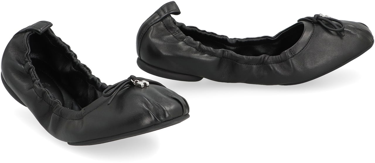 Hogan H684 Leather ballet flats Zwart