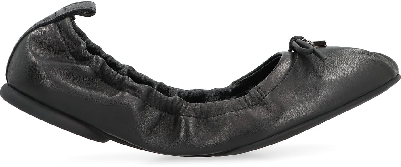 Hogan H684 Leather ballet flats Zwart