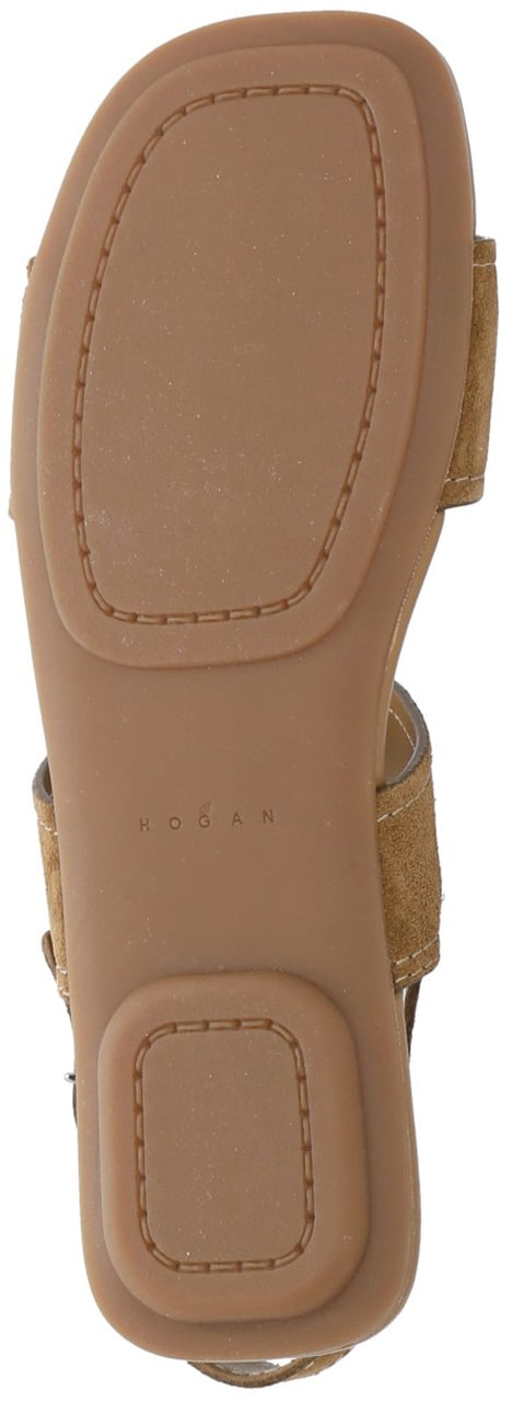 HOGAN Sandals Brown Beige