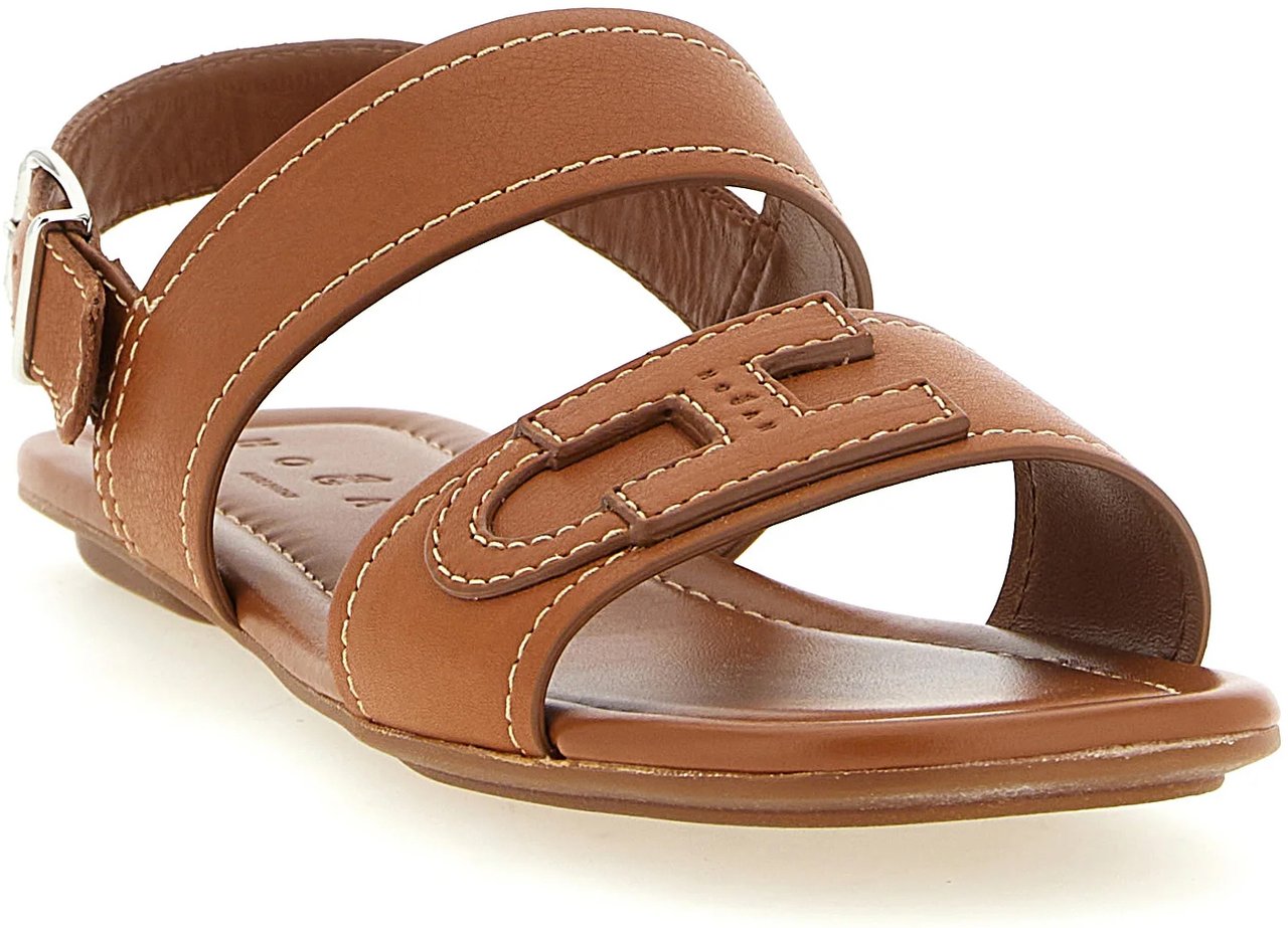 HOGAN Sandals Cuoio Scuro Beige