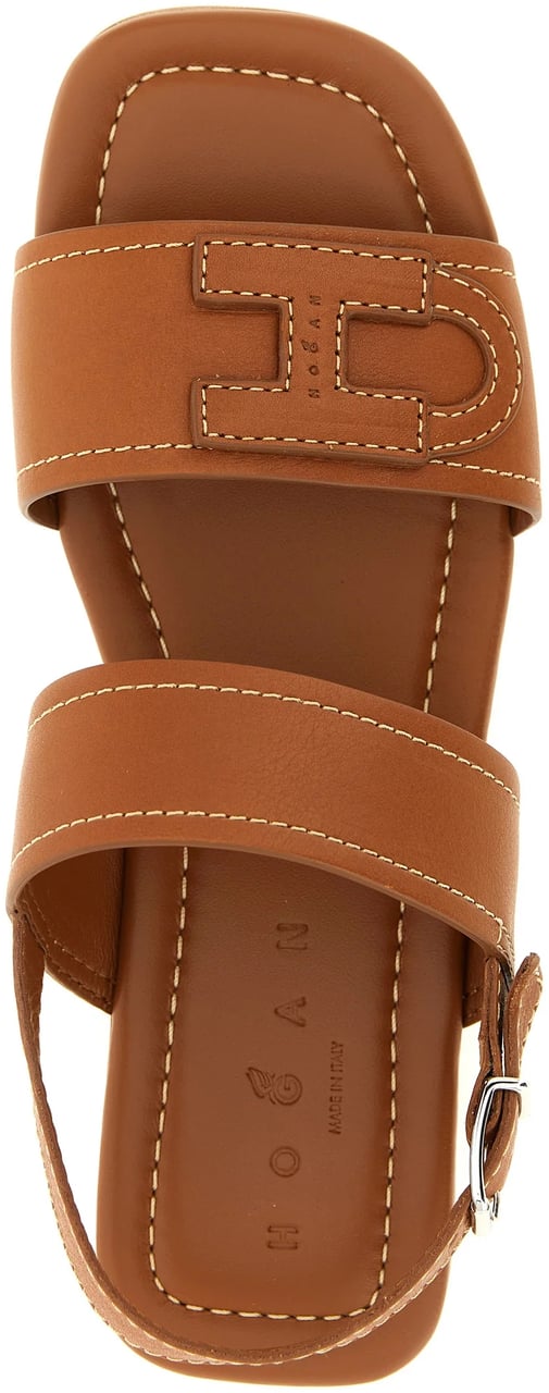 HOGAN Sandals Cuoio Scuro Beige
