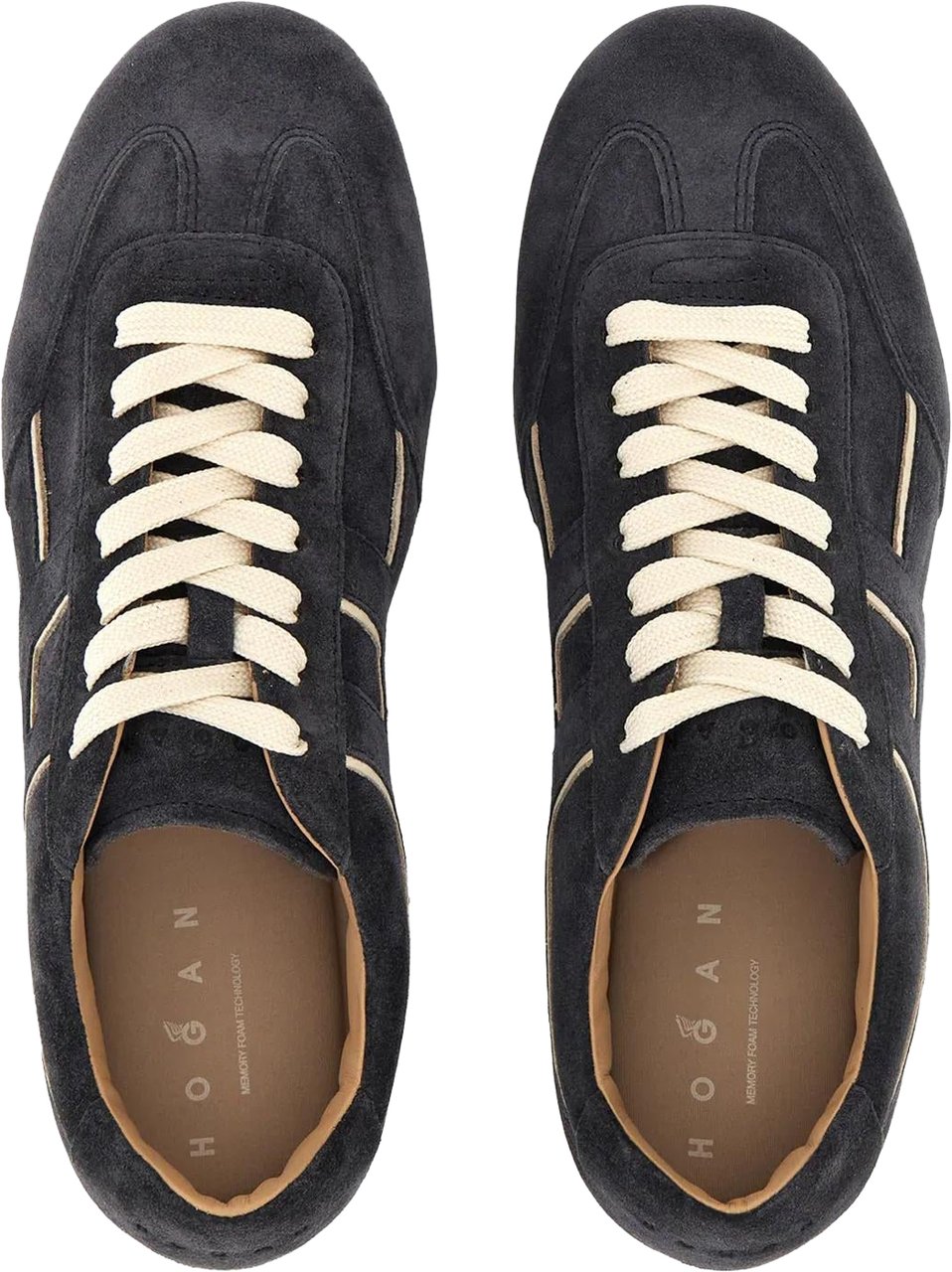 Hogan Dames H693 Allacciato H Patch sneakers Blauw