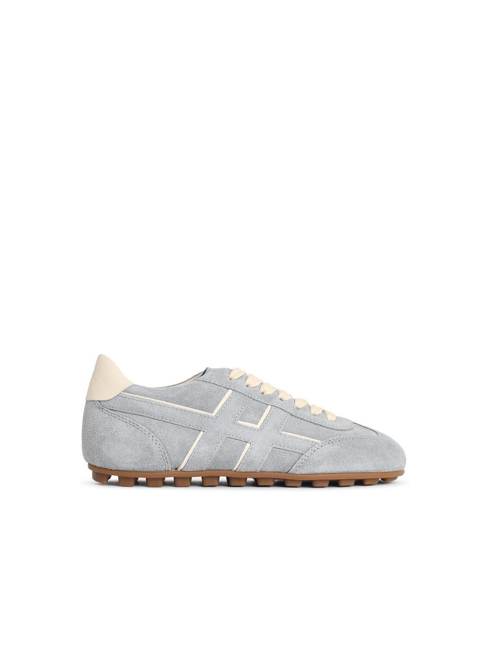 HOGAN 'H693' Light Blue Suede Sneakers Wit