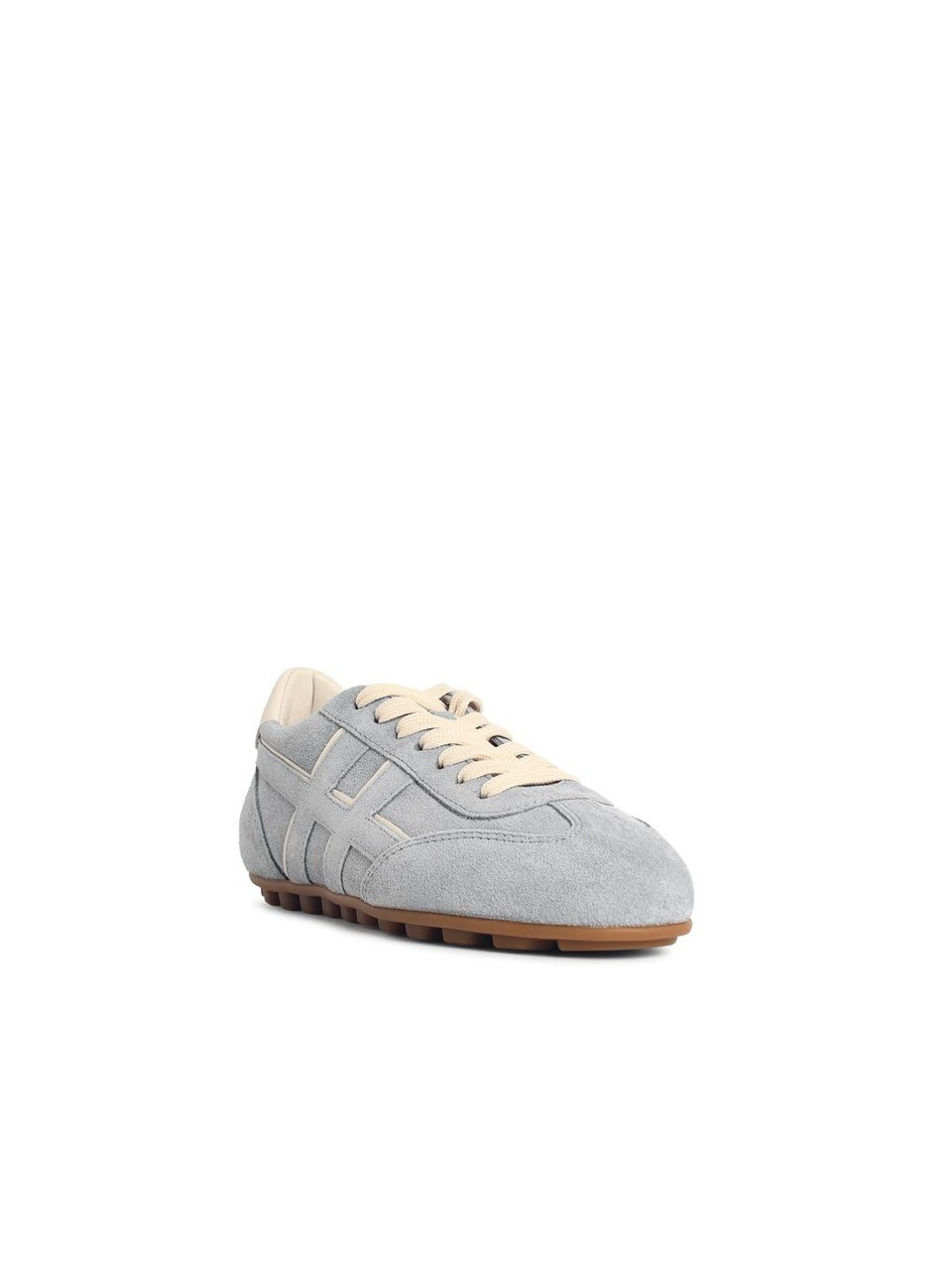 HOGAN 'H693' Light Blue Suede Sneakers Wit