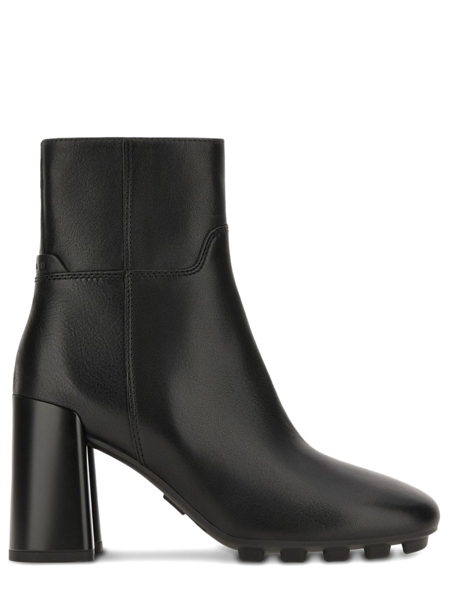 HOGAN Black H695 Calfskin Boots Zwart