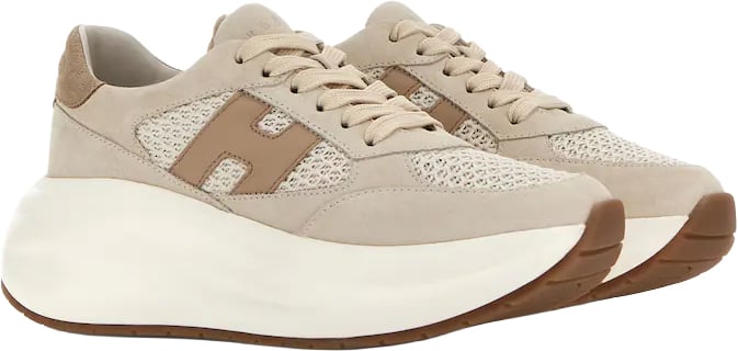 HOGAN Sneakers Brown Beige