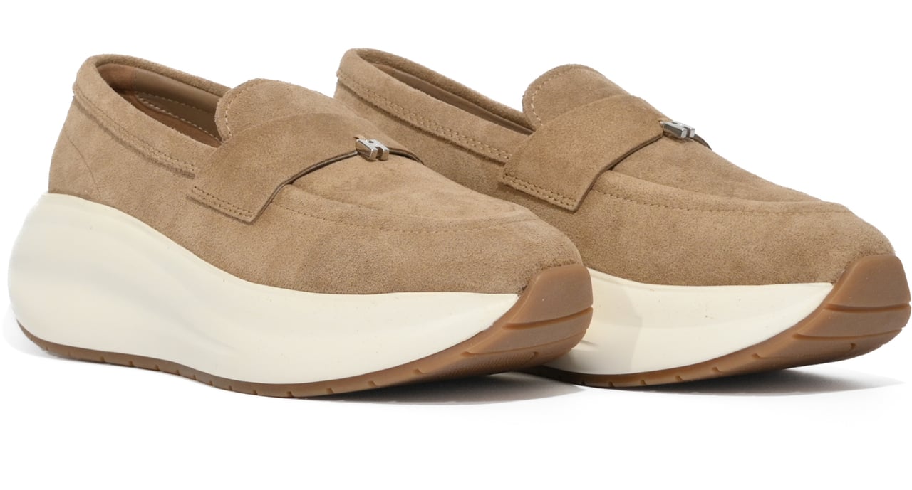 HOGAN Flat Shoes Biscotto Medio Beige