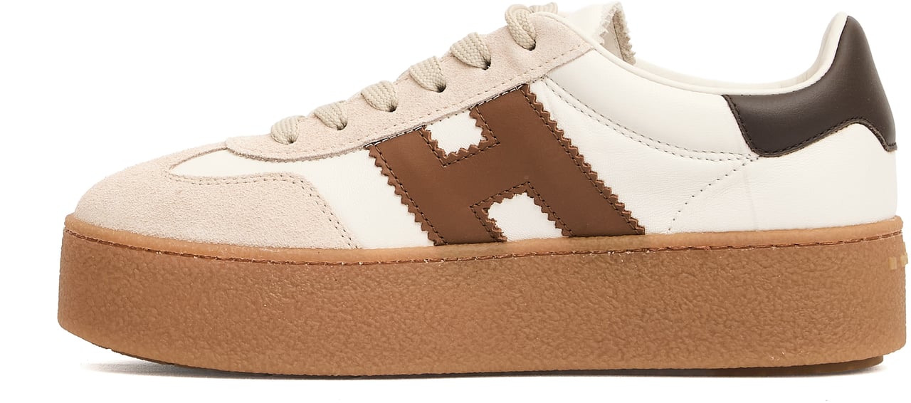 HOGAN Sneakers H698 Bianco Cognac Wit