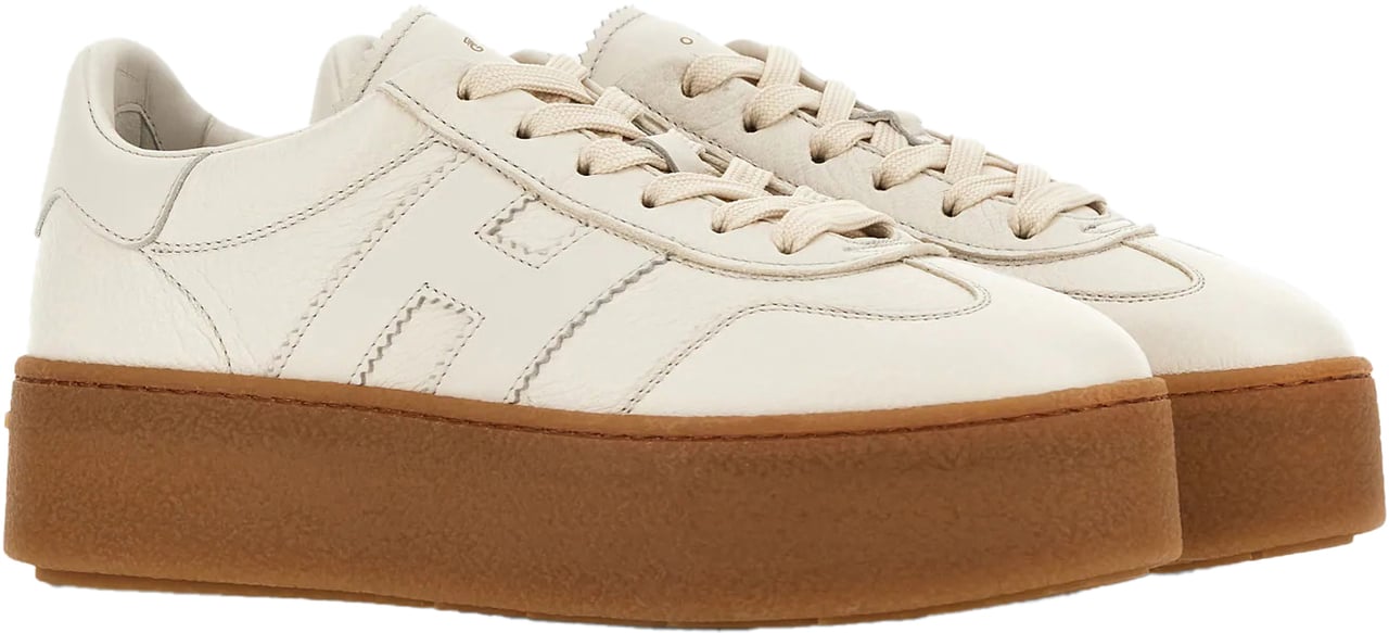 HOGAN Flat Shoes Yogurt Wit