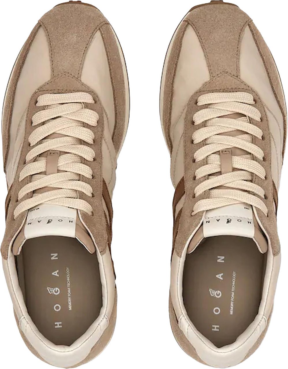 Hogan Dames H699 Allacciato H sneakers Beige